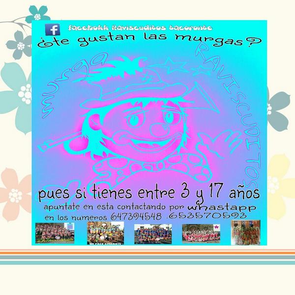 Raviscuditos's tweet photo. Animate queda poco para lo bueno. Llegaremos a tu corazon http://t.co/tLr9YLqls0