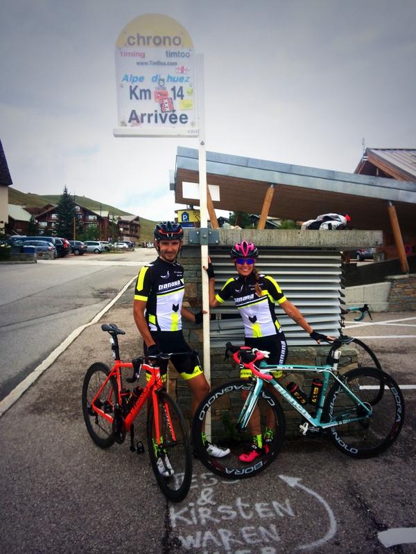 Another #tdf legendary climb for #bananacycling. #alpedhuez