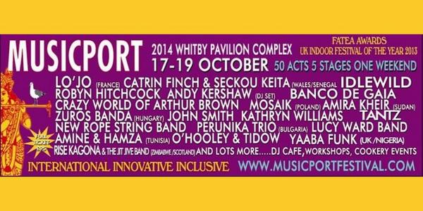 Musicport Sun 19 Oct, from @CatrinFinch to <a href="/bancodegaia/">Banco de Gaia</a> Tickets: bit.ly/TOZPIT