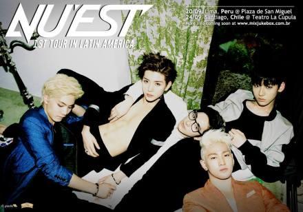 140813 NU'EST Facebook更新一則（翻譯：MIYO、轉載請注明NU'EST CHINA）：NU'EST拉丁美洲巡演決定! 0920秘魯 0924智利 0927巴西 詳細訊息稍後更新 謝謝