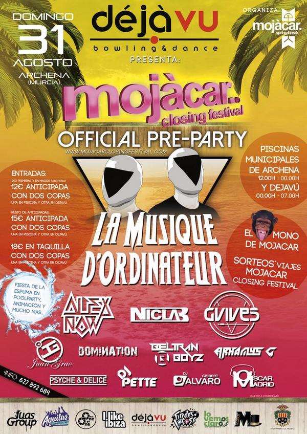 mojacarsbtour's tweet image. PREPARTY OFICIAL DE MOJACAR EN PISCINAS MUNICIPALES DE ARCHENA, FESTIVALAZO, ENTRADAS 627892684