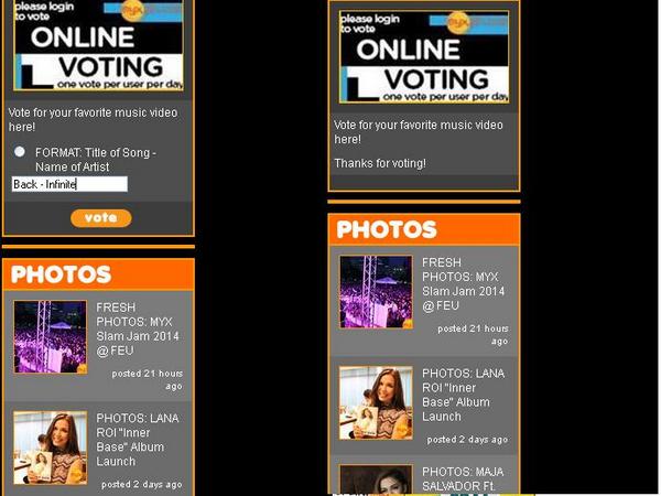 gyusmusic's tweet photo. @Infinite_Phils
Vote at http://t.co/03Q87a6IXw
Top 20 ang Back sa MIT. New entry. :)
#back #인피니트 #infinitebeback http://t.co/utiDwYGVj8