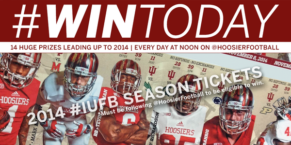 RT for a chance to win SEASON TICKETS for #iufb!!!!!!

#WinToday