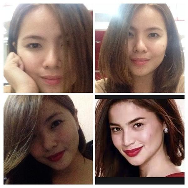 DyesebelAnne's tweet image. #celebritymakeuptransformation #annecurtis #nakikiusolang #lol