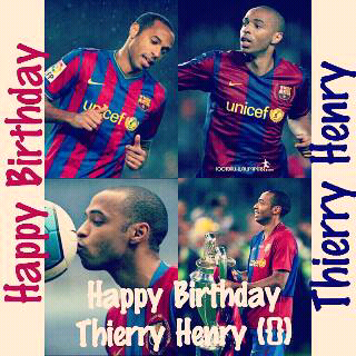 Happy Birthday THIERRY HENRY you is the legend :) vamos (y)  