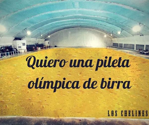 Los_Chelines's tweet photo. Hace calorcito hoy. Me voy a mi pileta olímpica de birra #Cerveza #CheloxRodriguez #Birra http://t.co/rZLwGuVj6H