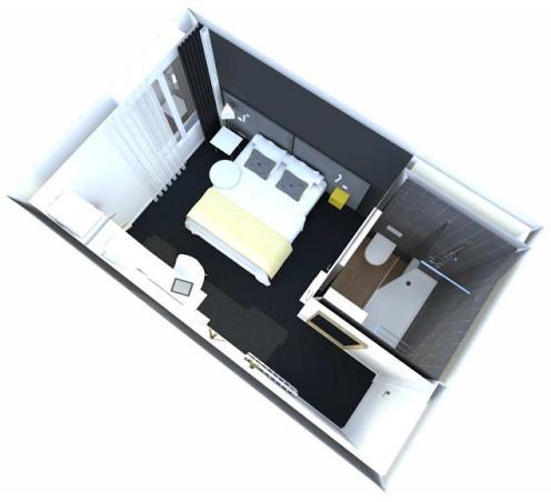 HtelKyriadBrest's tweet photo. En septembre prochain, nous commencerons les phases de rénovation. 
Voici le plan 3D de nos futures chambres ! #Brest http://t.co/ha76X6oS3I