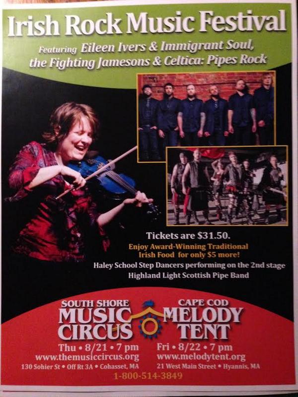 Tinker's, Sunday Brunch, enter for a chance to win FREE tix to South Shore Music Circus Irish Festival <a href="/thetinkerson/">Tinkers Son</a>