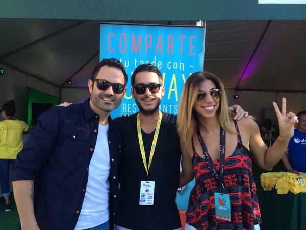 enriquesantos's tweet photo. Con @clarapablo y @david_quiijano #subwayfan @UforiaFest #UforiaFest @SUBWAY let's GO!!! http://t.co/VcM45V9MW7