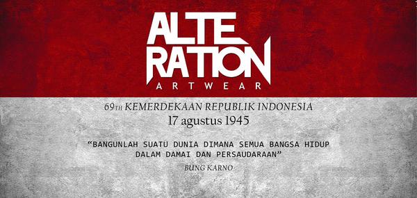 Dirgahayu Republik INDONESIA ke-69!! 
“BANGUNLAH SUATU DUNIA DIMANA SEMUA BANGSA HIDUP
DALAM DAMAI DAN PERSAUDARAAN”