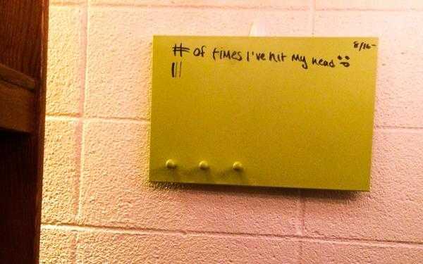 mg_crawf's tweet photo. Things you find in @TaraIyengar's dorm room 🙈 #CollegeProbs #NoHeadSpace http://t.co/E6YpVgpdJ9