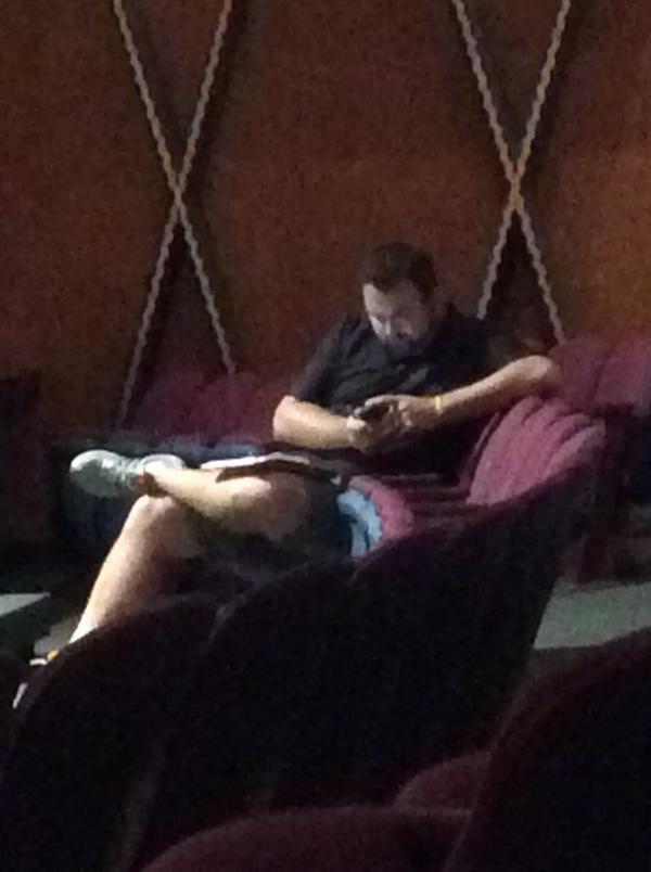Mr. Strickland tweeting about Mr. Francis addressing the first meeting of the 2014 Horned Frog Band. #meta, #tcuband
