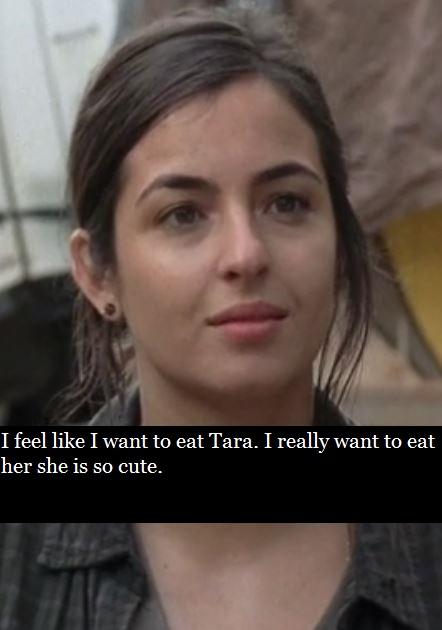 TWDConfessions_'s tweet photo. Are you affiliated with the Hunters by any chance? But she is pretty cute. 

#TaraChambler #Cannibalism http://t.co/ABo5WEeCbf