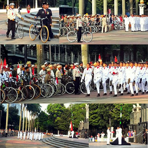 Dirgahayu negeri tercinta. Kami, pesepeda, memperingatinya dengan cara kami dgn penuh khidmat | <a href="/B2WIndonesia/">Bike2Work Indonesia</a>