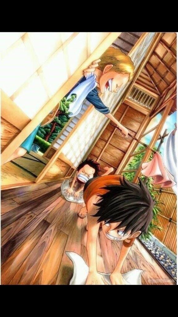 One Piece ルフィとエースとサボ 和む和む ฅ W ฅ Onepiece ルフィ エース サボ Http T Co Xhbrxoelpj