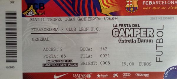Morgen naar FC Barcelona - Club Léon!!!