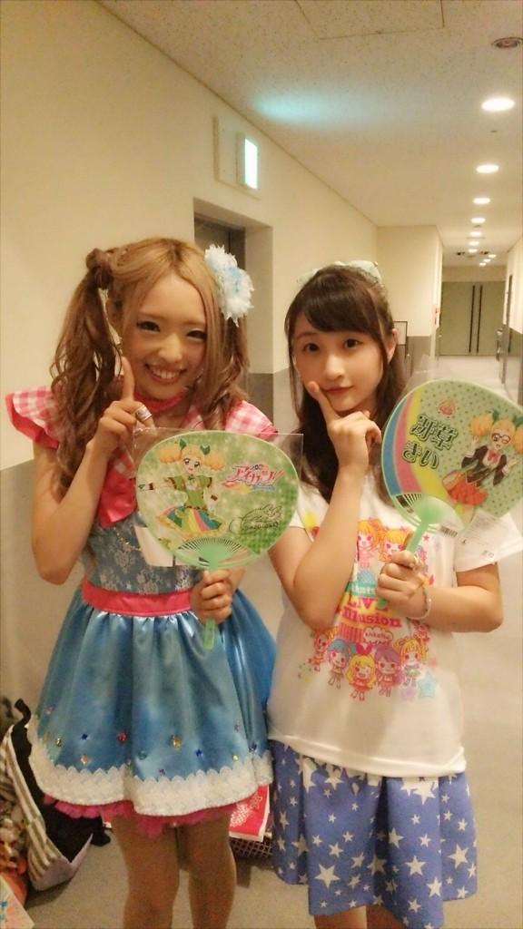 秋奈 大空あかりちゃん役の下地ちゃんと一緒にナンジャタウンに行ってスペシャルアピールだしてきました すっごく楽しかったです スターアニスのゆなさんとも一緒に写真撮って頂きました 嬉しいです アイカツ 最高です Http T Co