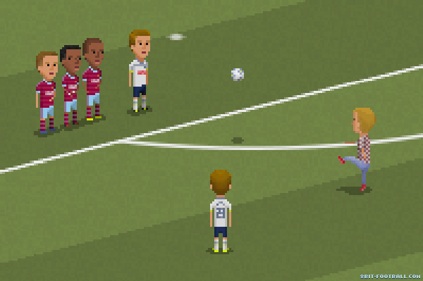 Pitch invader taking a free-kick! (West Ham vs Tottenham)