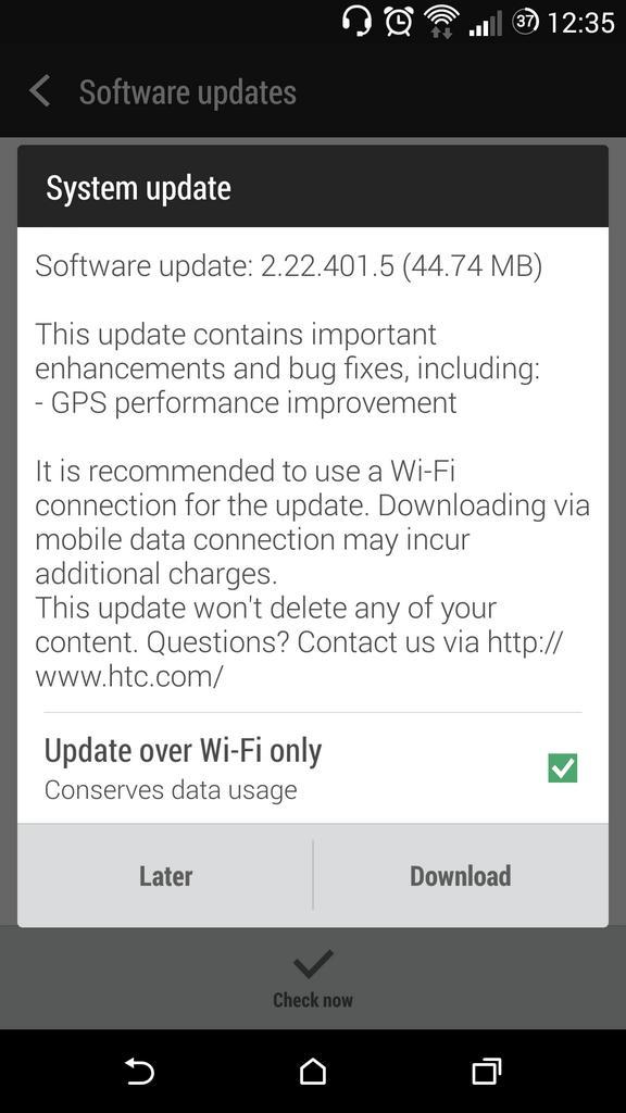 WanamXda's tweet image. My #HTCOneM8 is getting a new update 2.22.401.5 #Android443, Bug fixes and GPS improvements