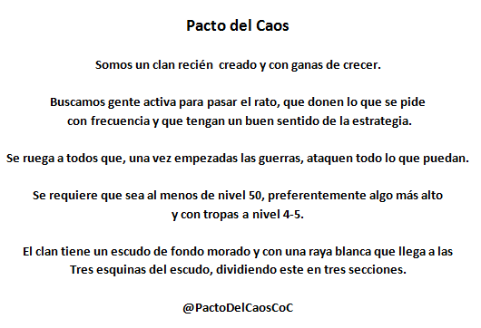 PactoDelCaosCoC's tweet photo. ¿Podrías ayudarnos? @Alvaro845 http://t.co/BsgWnZVt91