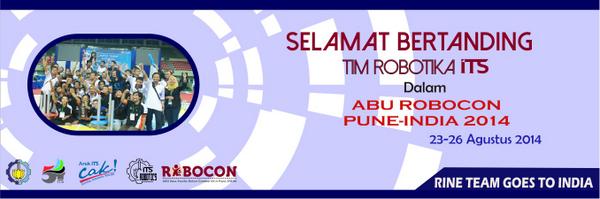 ITS_Robotics's tweet photo. Dgn kerendahan hati kami memohon doa restu utk TIM ROBOT ITS yg akan berlaga di ABU ROBOCON 2014 India @ITS_Surabaya http://t.co/I2e9nElc1Z