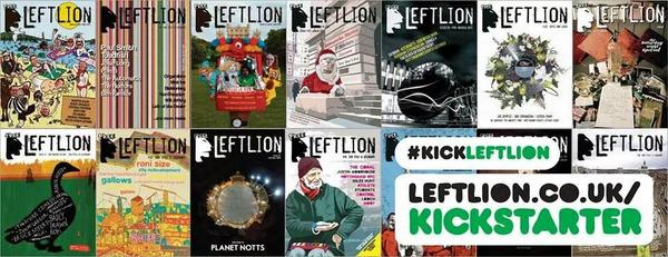 Support the <a href="/LeftLion/">LeftLion Magazine Nottingham</a> kickstarter campaign to go monthly.  Leftlion.Co.Uk/kickstarter