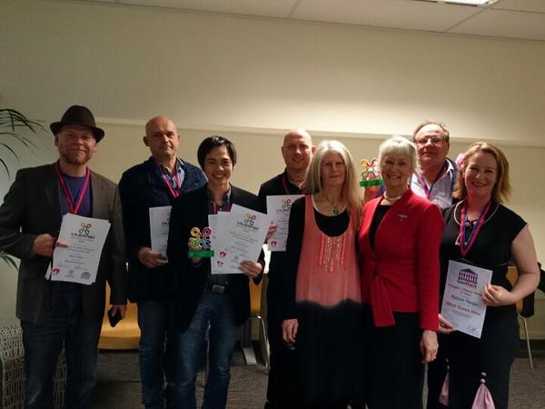 GrowingDataFdt's tweet image. Winners ! Some of the #natureninjas &amp;amp; fantastic data mentors after great #UnleashedADL Awards Night. #GovHack