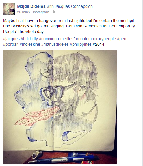 WOAAHH! Thanks Madjs for this one of a kind artwork. #brickcitynoise