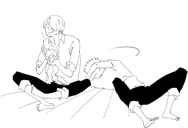 @ie_kanna ゾ……ゾロさんとサンジさんっ!!ギャヒー!なんか恥ずかしい!なんでだろう!! 