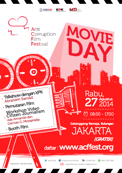 <a href="/HIMASTIKOM/">HIMA STIKOM IS</a> | #MovieDay Jakarta | 27 Agustus 2014 di Bulungan | Formulir pendaftaran : acffest.org