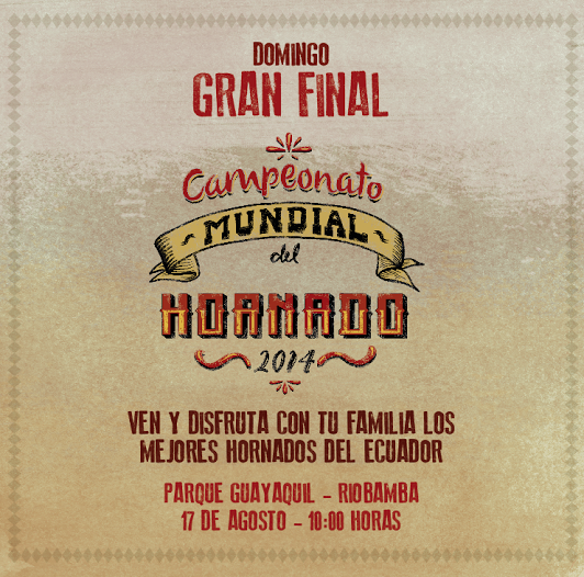 ComunicacionEc's tweet photo. Hoy 10:00 transmisión en VIVO de la Gran Final #MundialDelHornado por @amalavidatv http://t.co/V87QO244hc http://t.co/h6yMoGykTm