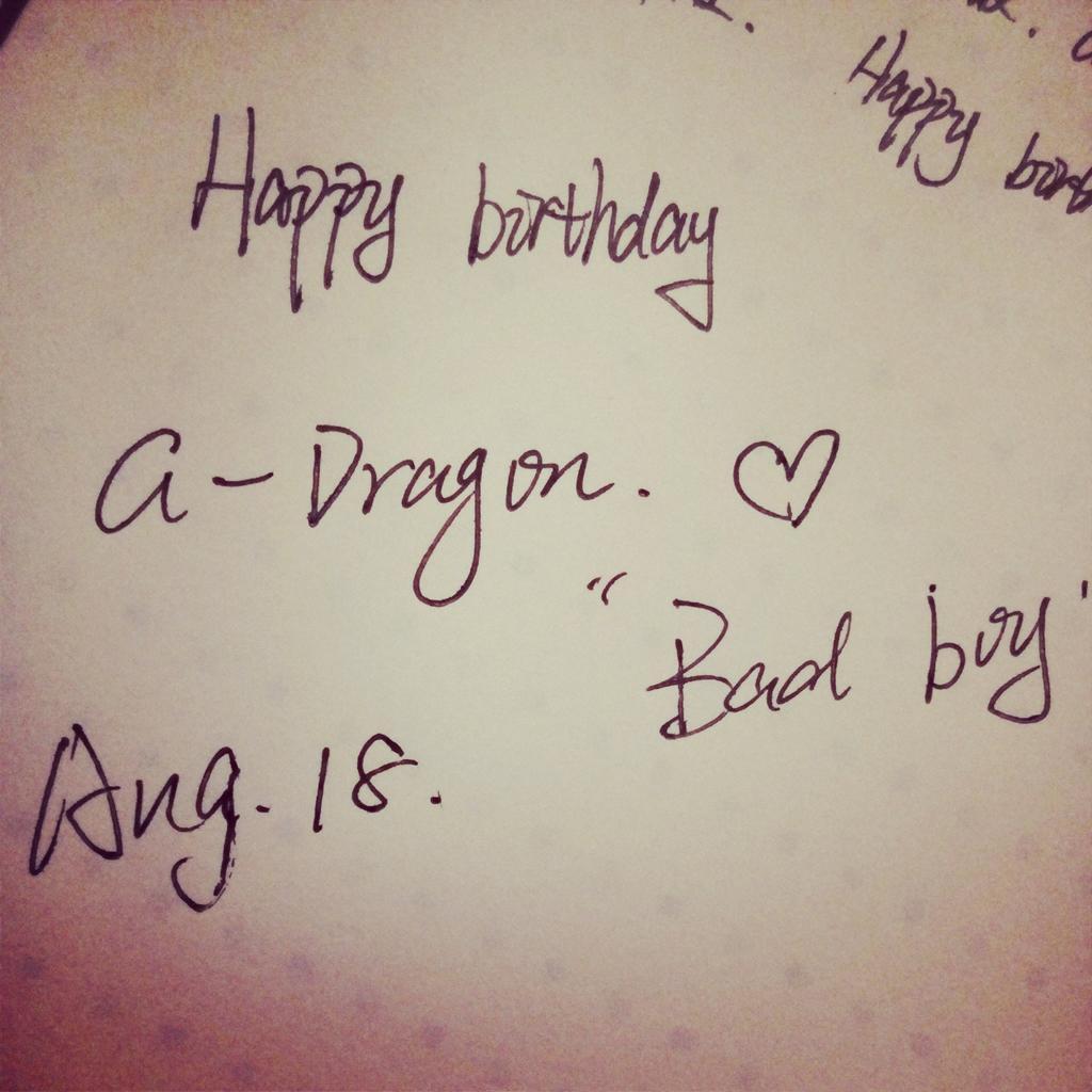 Happy birthday G-Dragon 