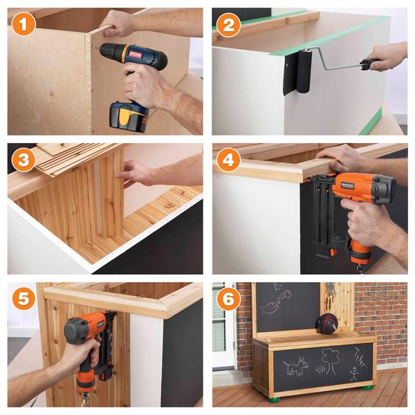 HomeDepotCanada's tweet photo. Keep toys organized + create a fun space for kids to play w/ a #DIY chalkboard storage box: http://t.co/7ZckBePsCw http://t.co/ikPs8vMxYW