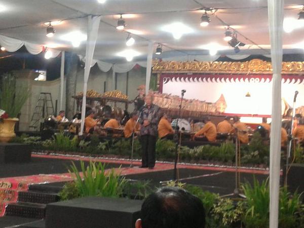 Pembacaan orasi budaya oleh Dewan Pengawas TVRI, bpk H. Ahmad Sofyan, S.Sos.