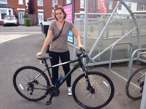 CraigBarrettc's tweet photo. Guess who got an early birthday present today???? London to Brighton here we come. #bikeforcancer #newbike http://t.co/pZCxlYjZh2