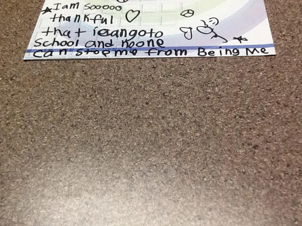 JenniferKapetan's tweet photo. That's right, baby doll. You be you. #2ndGradeWisdom http://t.co/OVBNWSEYlj