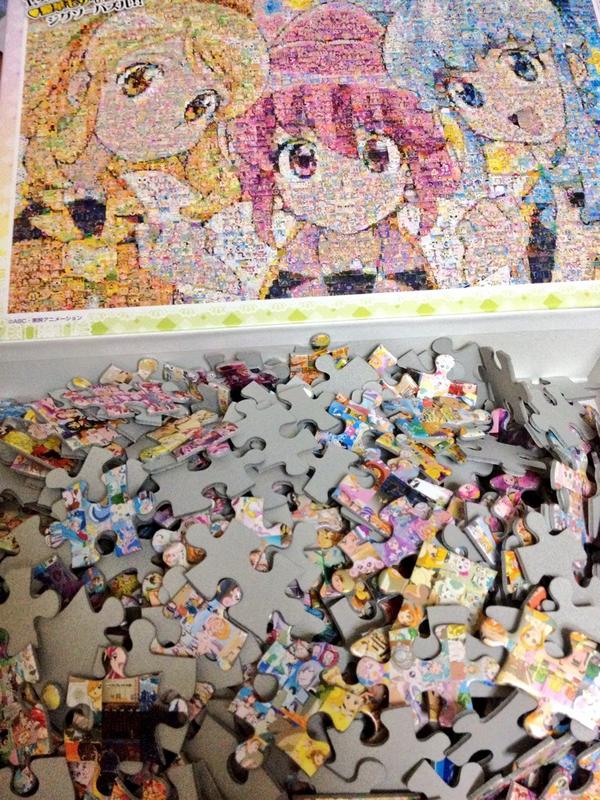 このプリキュア10周年モザイクアートのジグソーパズルを買ったんですが