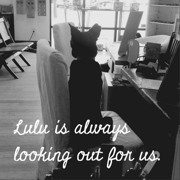 Lu takes her security job seriously.