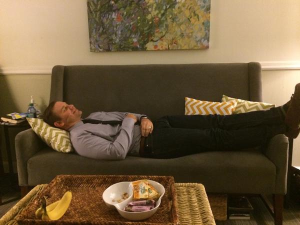 “<a href="/DavidStine/">David Stine</a>: Cannot wait for 12:30 service!!!  #dcmclife #5services #rest ” // We need a bigger couch!