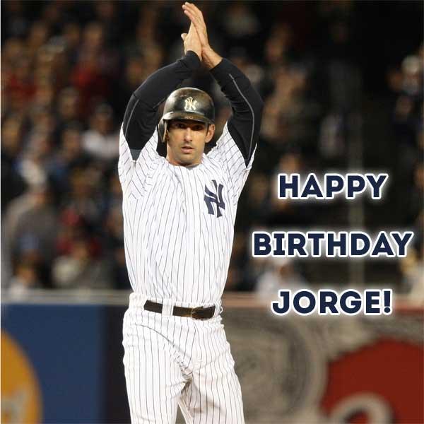 Hip hip, happy birthday to 5-time All-Star and 4-time champion, Jorge Posada. 