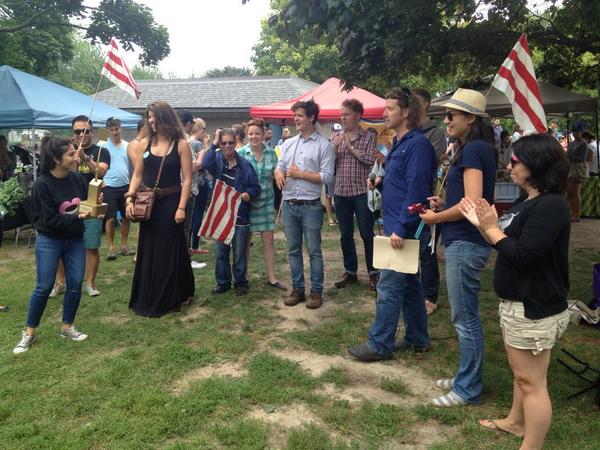 LeslieMarket's tweet photo. Voulez Vouz took third @CountyGeneral second and @sweetsammiesCA took first! Honourable mention to Ying Ying tofu http://t.co/eN3LO3TGIn