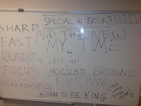 EddieHearn's tweet image. The board in @SpecialKBrook changing room last night