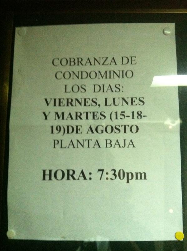 Cobro de condominio