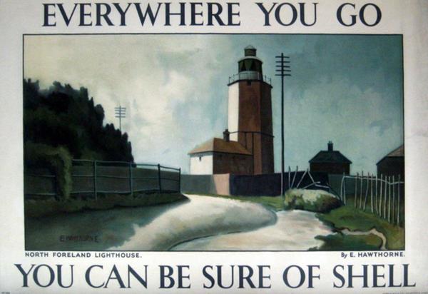Thanks for following the ELG <a href="/MJWphotos/">MJW Photography</a> Here's North Foreland Lighthouse by Elwin Hawthorne #painting #art