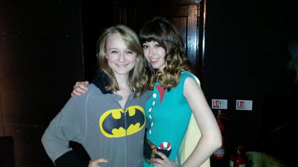 KSTheatreComp's tweet photo. Aye up chuck! It's kate n Sammie or Knee-Slapper int it. The crackin' northern pair of tits. http://t.co/BvP1Vw4Gvj