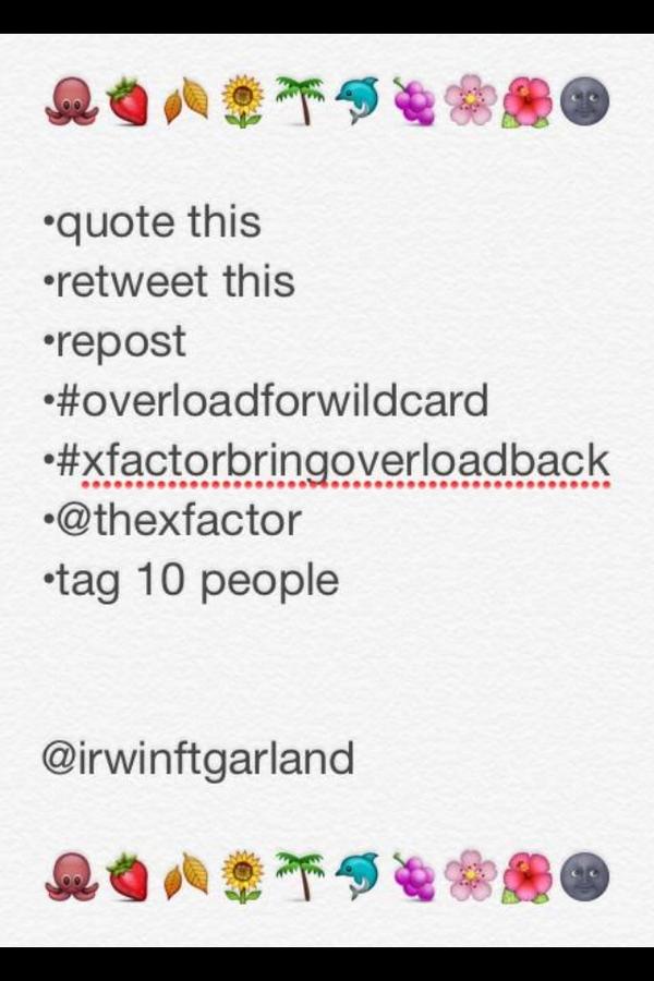 sassyygrande's tweet image. “@fowlersfav: 🙌🙌 http://t.co/GxM9j5E1UX” #xfactorbringoverloadback