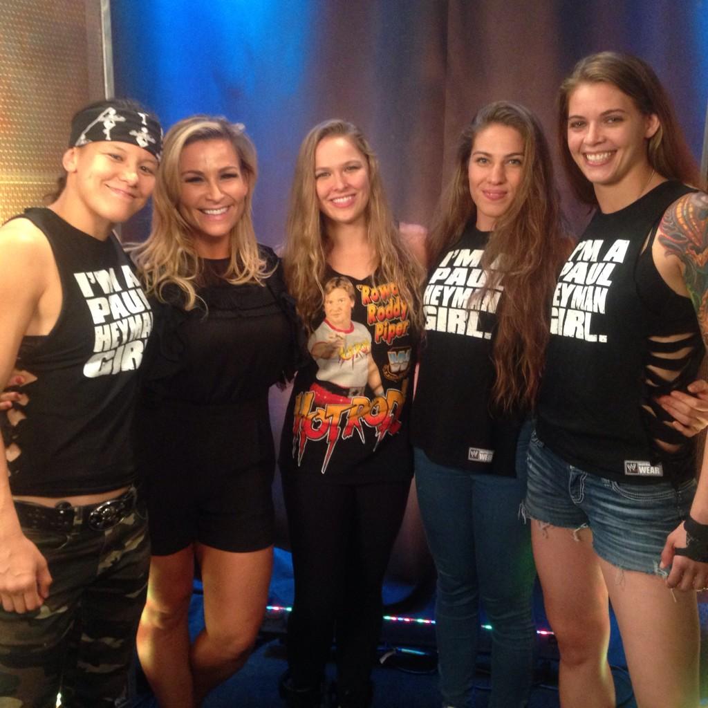 Ronda Rousey no backstage do SummerSlam!