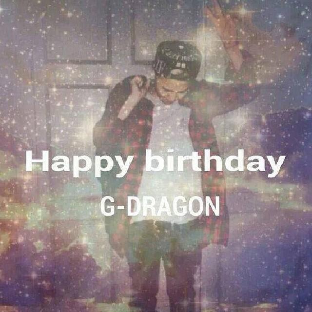 All best wishes for you.My 27 G-Dragon.Happy birthday to you.   