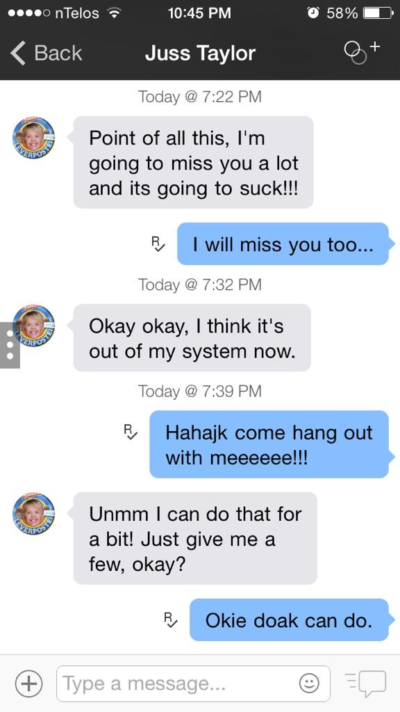 Karlyle31's tweet photo. Well I was prepared to leave Saturday for school but not anymore thanks to my brother!!! 😭😭😭❤️❤️ http://t.co/h7Yz6De1dr