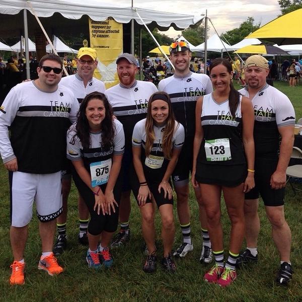 CJWalshIII's tweet photo. Thanks @TeamLIVESTRONG for awesome 9th #PhillyChallenge from @TeamIHateCancer $202k raised for @livestrong since 2006 http://t.co/KZYDDXIrnZ